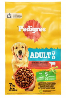 Pedigree Adult Sucha karma dla psa wołowina warzywa 7 kg