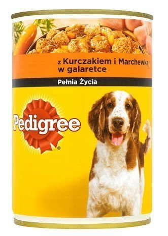 PEDIGREE KURCZAK MARCHEW W GALARECIE 400G x24SZT.