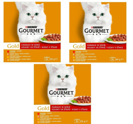 PURINA GOURMET GOLD Kawałki w sosie 24 x 85g