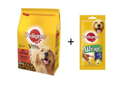 Pedigree Vital 2,6kg + Wrap 40g