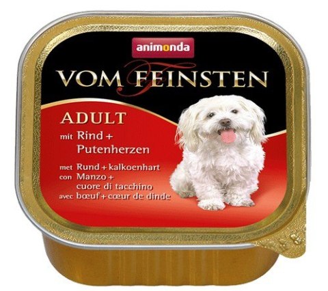 Animonda vom Feinsten Dog Wołowina i Serca Indyka 150g Animonda vom Feinsten Dog Wołowina i Serca Indyka 150g