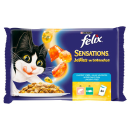 FELIX SENSATIONS łosoś pomidory w galarecie 4x100g