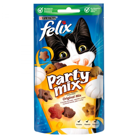 Przysmak FELIX PARTY MIX kurczak wątróbka indyk