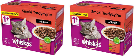 WHISKAS Whiskas Smaki tradycyjne 12x100g x2