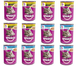 Whiskas MIX dwóch smaków 12x400g