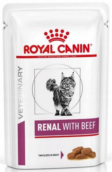 Royal Canin Renal Feline With Beef kot 12 x 85 g