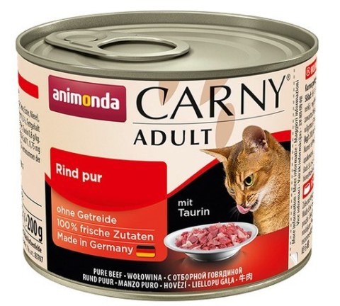 Animonda Carny Adult Wołowina puszka 200g Animonda Carny Adult Wołowina puszka 200g