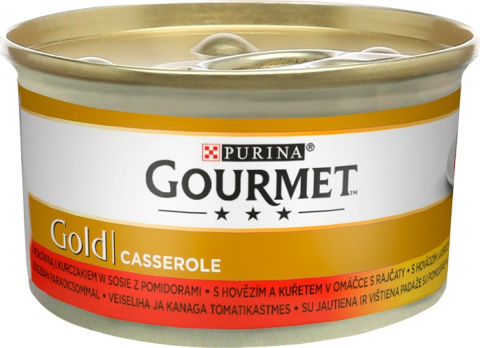 Purina GOURMET GOLD wołowina i kurczak 85g