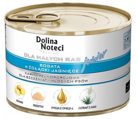 Dolina Noteci Premium Pies Mały Junior żołądki jagnięce 185g Dolina Noteci Premium Pies Mały Junior żołądki jagnięce 185g
