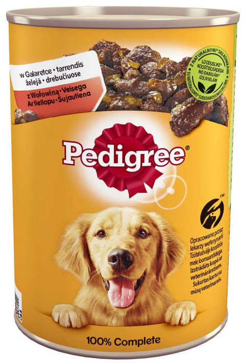 Pedigree Adult Wołowina w galarecie puszka 400g