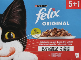 Purina FELIX 6x85g kaczka, kurczak w galaretce