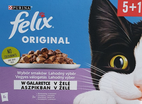 Purina FELIX 6x85g mięsny mix smaków w galaretce