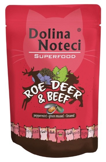 Dolina Noteci Superfood Kot Sarna i wołowina saszetka 85g Dolina Noteci Superfood Kot Sarna i wołowina saszetka 85g