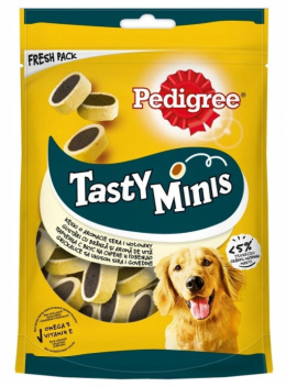 Pedigree Tasty Minis z serem i wołowiną 140 g