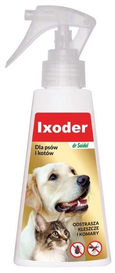 DermaPharm Ixoder Spray odstraszający kleszcze i komary dla psa i kota 100ml