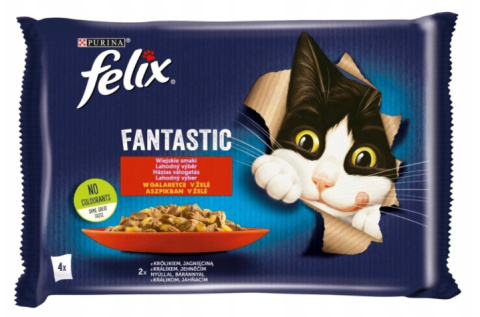 Felix Fantastic królik jagnięcina 4 x 85g