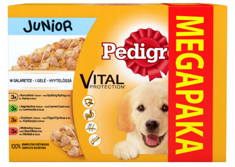 Pedigree Junior Mix smaków w galarecie 24x100g