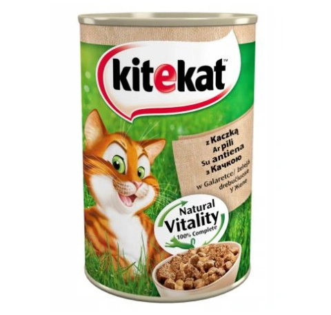 KITEKAT puszka 400g - karma dla kotów z kaczką