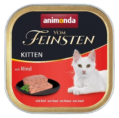 Animonda vom Feinsten Cat Kitten z Wołowiną tacka 100g Animonda vom Feinsten Cat Kitten z Wołowiną tacka 100g