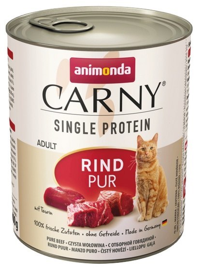 Animonda Carny Single Protein Adult Wołowina puszka 800g Animonda Carny Single Protein Adult Wołowina puszka 800g
