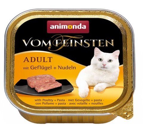 Animonda vom Feinsten Cat Adult z Drobiem i Makaronem tacka 100g Animonda vom Feinsten Cat Adult z Drobiem i Makaronem tacka 100g