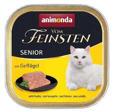 Animonda vom Feinsten Cat Senior z Drobiem tacka 100g Animonda vom Feinsten Cat Senior z Drobiem tacka 100g