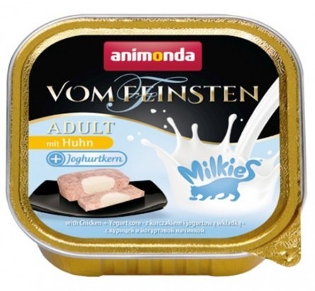 Animonda vom Feinsten Milkies Cat Kurczak + Jogurt tacka 100g Animonda vom Feinsten Milkies Cat Kurczak + Jogurt tacka 100g