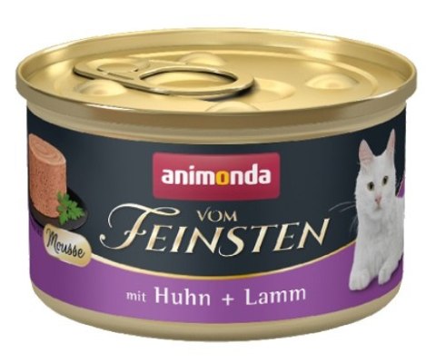 Animonda vom Feinsten Cat Adult Mus Kurczak + Jagnięcina puszka 85g Animonda vom Feinsten Cat Adult Mus Kurczak + Jagnięcina puszka 85g