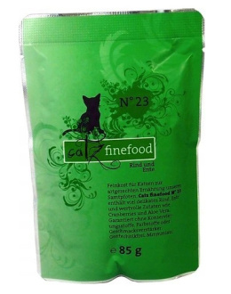 Catz Finefood N.23 Wołowina i Kaczka saszetka 85g