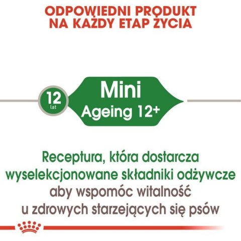 Royal Canin Mini Ageing 12+ karma mokra w sosie dla psów dojrzałych po 12 roku życia, ras małych saszetka 85g Royal Canin Mini Ageing 12+ karma mokra w sosie dla psów dojrzałych po 12 roku życia, ras małych saszetka 85g
