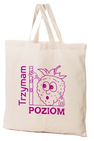 Torba bawełniana 38x42x10cm Warzywa i Owoce - poziomka Torba bawełniana 38x42x10cm Warzywa i Owoce - poziomka
