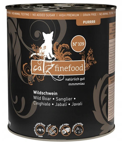 Catz Finefood Purrrr N.109 Dziczyzna puszka 800g