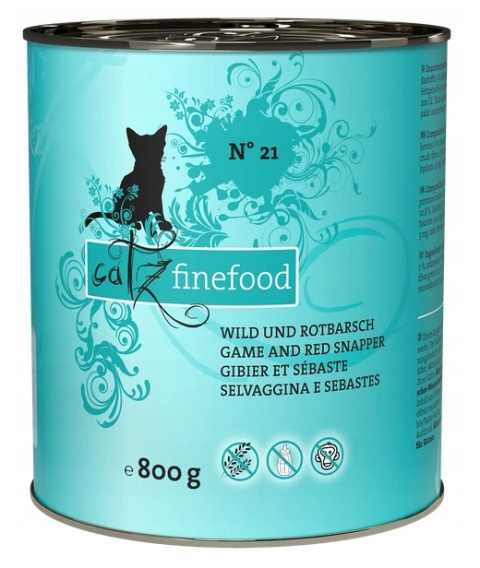 Catz Finefood karma z dziczyzną i karmazynem 800 g