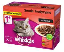 WHISKAS SMAKI TRADYCYJNE 12X100G