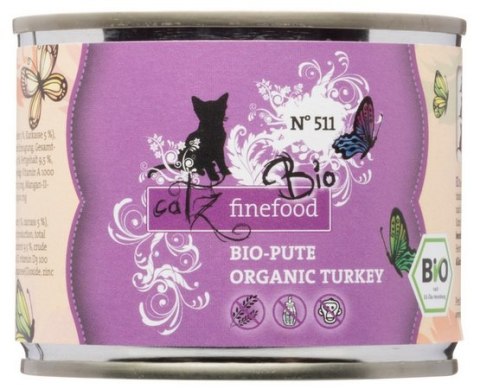 Catz Finefood Bio N.511 Indyk puszka 200g Catz Finefood Bio N.511 Indyk puszka 200g