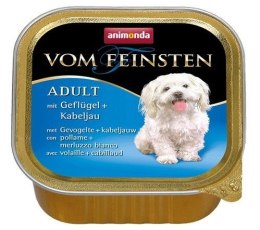 Animonda vom Feinsten Dog Adult Drób i Dorsz tacka 150g