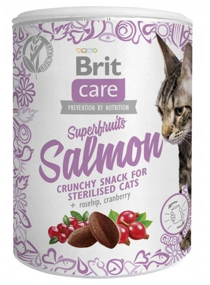 Brit Care Cat Snack Superfruits Salmon 100g