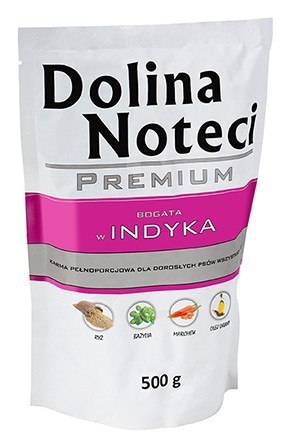 Dolina Noteci Premium Pies Indyk saszetka saszetka 500g Dolina Noteci Premium Pies Indyk saszetka saszetka 500g