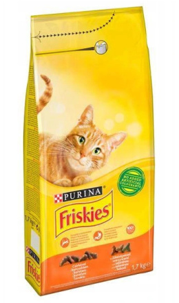 FRISKIES SUCHA KARMA DLA KOTÓW KURCZAK 1,7KG