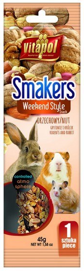 Vitapol Smakers dla gryzoni - orzechowy Weekend Style [3106]