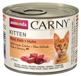 Animonda Carny Kitten Wołowina, Cielęcina + Kurczak puszka 200g