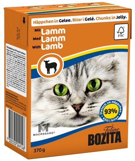 Bozita z Jagnięciną kawałki w galaretce kartonik 370g Bozita z Jagnięciną kawałki w galaretce kartonik 370g