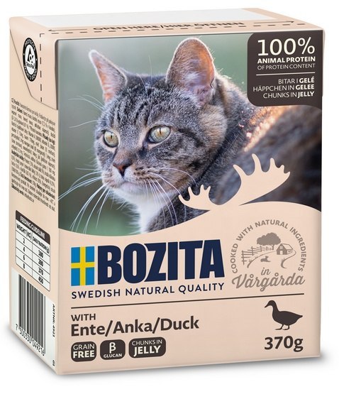 Bozita z Kaczką kawałki w galaretce kartonik 370g Bozita z Kaczką kawałki w galaretce kartonik 370g