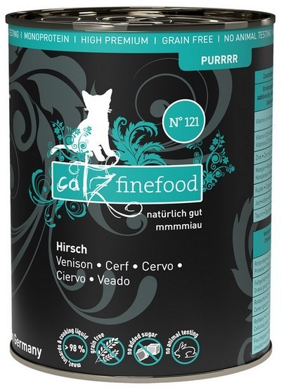 Catz Finefood Purrrr N.121 Jeleń puszka 400g Catz Finefood Purrrr N.121 Jeleń puszka 400g