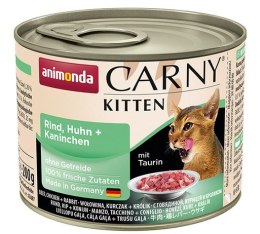 Animonda Carny Kitten Wołowina, Kurczak + Królik puszka 200g