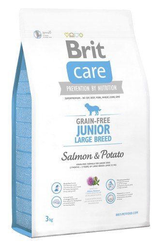 Brit Care Grain Free Junior Large Salmon & Potato 3kg Brit Care Grain Free Junior Large Salmon & Potato 3kg