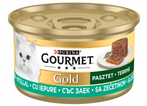 Purina GOURMET GOLD królik w pasztecie 85g