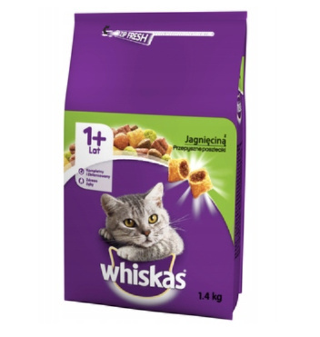 Whiskas Sucha Jagnięcina 1.4kg