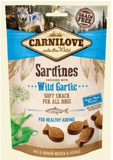 Carnilove Dog Snack Soft Sardines+Wild Garlic 200g