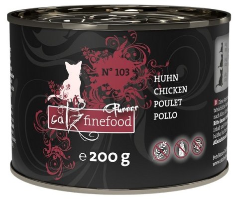 Catz Finefood Purrrr N.103 Drób puszka 200g Catz Finefood Purrrr N.103 Drób puszka 200g